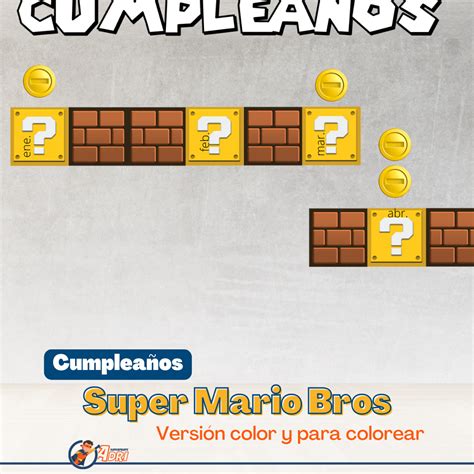 Cumpleaños Super Mario - Aula en Juego