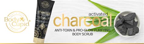 Body Cupid Activated Charcoal Face and Body scrub with Argan Oil - 200 ...
