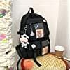Buy Kawaii Backpack with Pins Kawaii School Backpack Cute Aesthetic ...