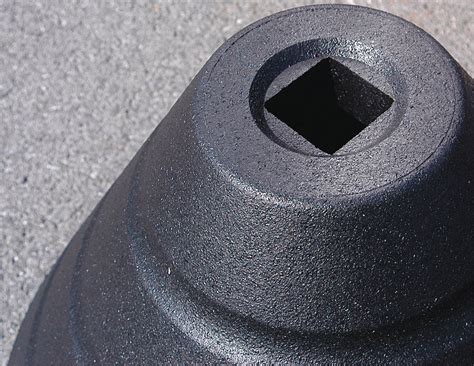 Rubber, Black, Sign Base - 20ZT31|RF-SGBS70 - Grainger