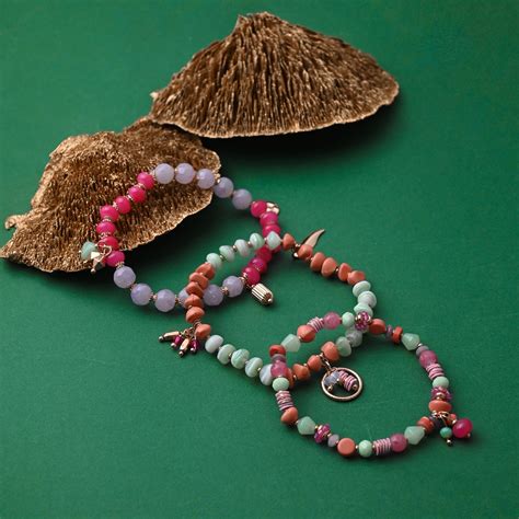 Accessorize London Women's Multi Chunky Bead Stretch Bracelets ...