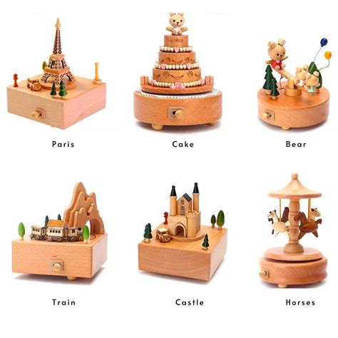 Mechanical Musical Box Wooden Music Box Home Decoration - Etsy