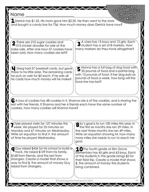 Image result for Word Problems Multi-Step