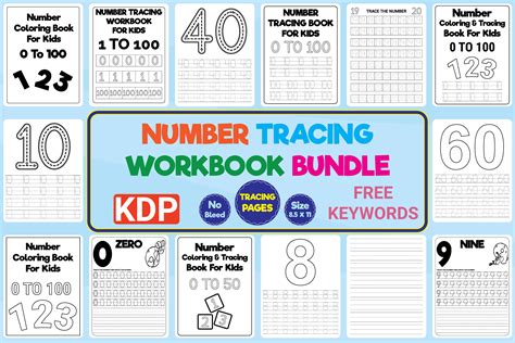 Number Tracing Workbook Bundle Graphic by 2masudrana4 · Creative Fabrica