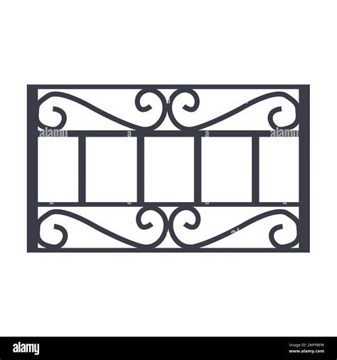 Black wrought iron metal Stock Vector Images - Alamy