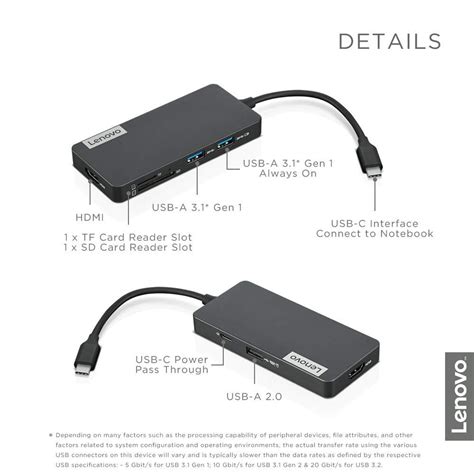 Buy Lenovo USB Type C 7-in-1 Docking Station Hub with USB 3.0 |TPS tech ...