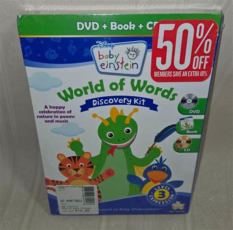 Baby Einstein: World of Words Discovery Kit (DVD / CD / Book) - sealed ...