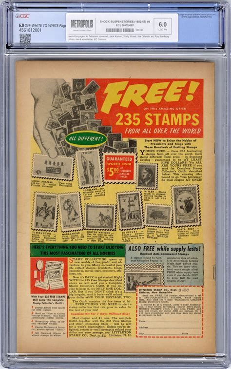 ComicConnect - SHOCK SUSPENSTORIES (1952-55) #9 - CGC FN: 6.0