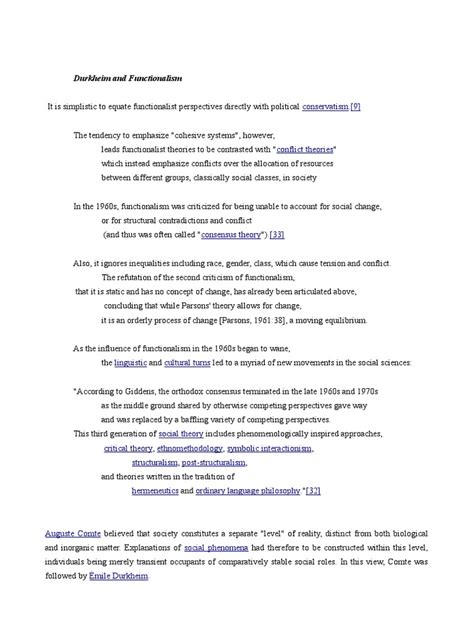 Image result for Functionalist Theory Durkheim