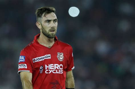 Glenn Maxwell looks distraught after Chris Woakes took a stunner to ...
