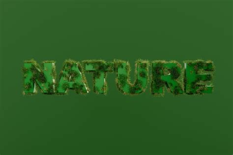 Nature green color text effect Photos - Download Free High-Quality ...