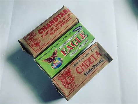 R Chandtara, Eagle Green,Cheetah Thick Slate Pencils 400g (Mixed Thick ...