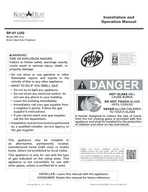 Fillable Online SP-41 LOG Fax Email Print - pdfFiller