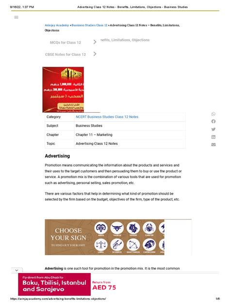 Image result for Advertisement Class 12 Notes