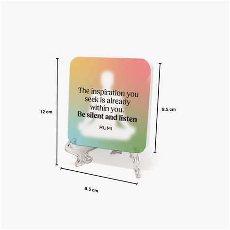 Inspirational Marble Display: Rumi – Motivational Gifts