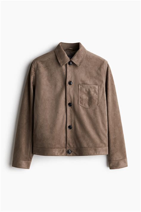 Slim Fit Jacket - Greige - Men | H&M IN