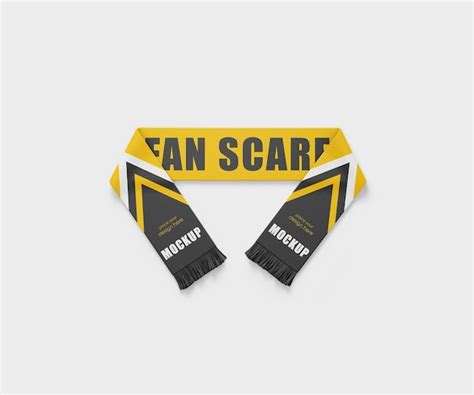 Fan scarf mockup psd template | Premium PSD