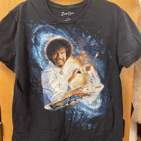 Bob Ross T-Shirt. Size Large. Good Condition. - Depop