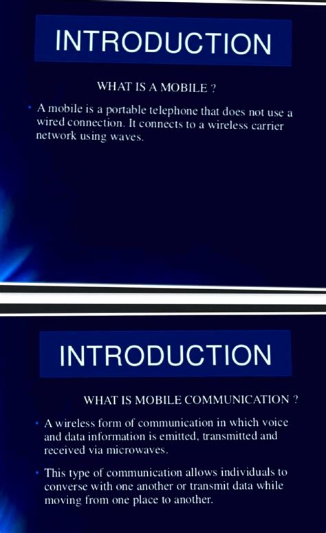 MC- part 1 - Microwave communication - INTRODUCTION WHAT IS A MOBILE? A ...