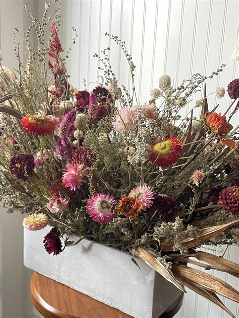 Dried Flower Arrangement – Long and Low
