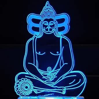 Buy Talgo HANUMANJI 3D Optical Illusion Acrylic Night Lamp, RGB ...