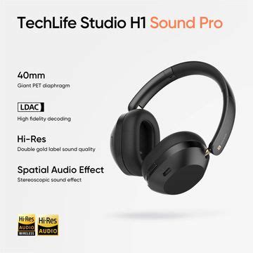 Buy realme TechLife Studio H1 Bluetooth Headphone with Mic (Active ...