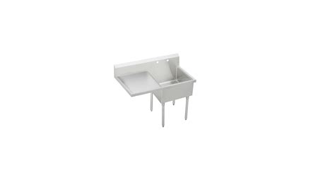 Elkay SS8130L2 Sturdibilt Stainless Steel 55-1/2" x 27-1/2" Floor ...