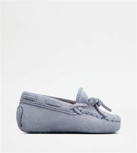 Junior LIGHT BLUE Junior Gommino Driving Shoes in Suede ...