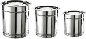Tannu Craft Steel Grocery Container - 10 L, 15 L, 20 L Price in India ...