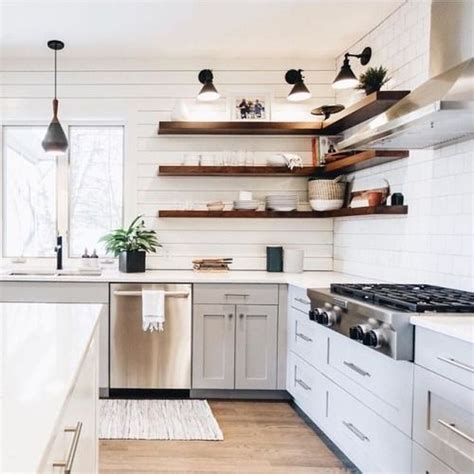 Floating Open Shelving Kitchen at Layla Butler blog