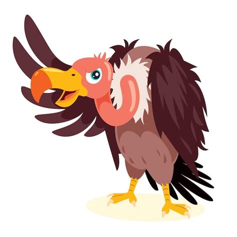 Cartoontekening van een gier | Premium Vector