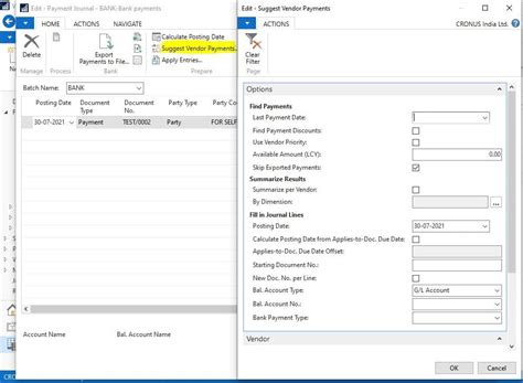 Payment Terms Terminology and Functionality in NAVISION & D365BC