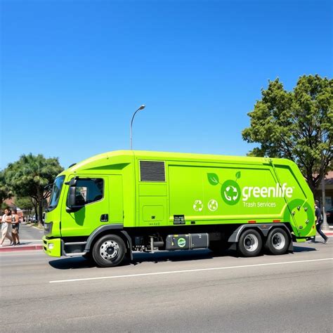 Green Garbage Truck