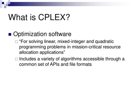How to Program in Cplex 的图像结果