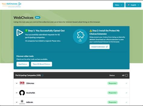 YourAdChoices.com | YourAdChoices (Token ID-Based Choices/Revocation Tool) (BETA)