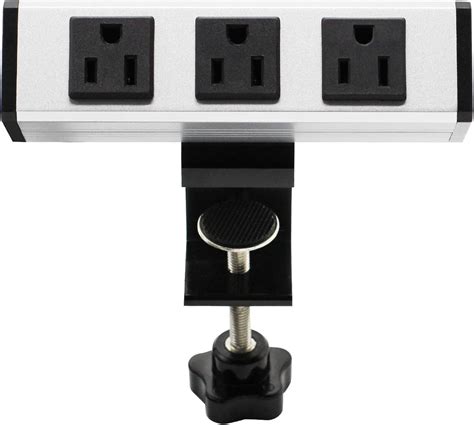 Buy Desk Clamp Power Strip, Aluminum Alloy Desk Power Station with 3 AC ...