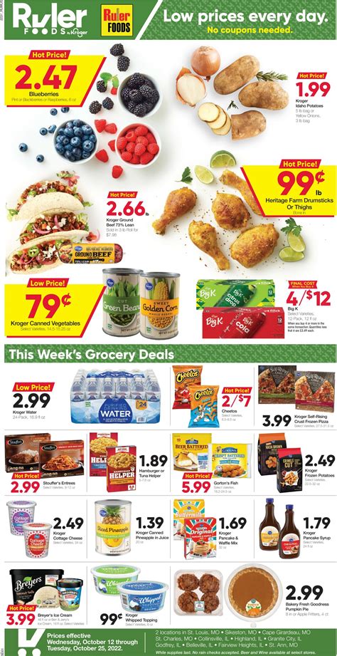 Ruler Foods Ad Circular - 10/12 - 10/25/2022 | Rabato