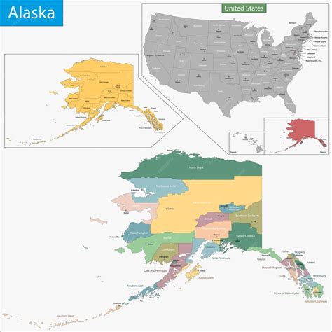 Large Map Alaska 的图像结果