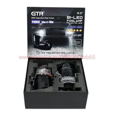 GTR 3.0" BI-LED Fog Lamp Projector Lens 5800K – CARPLUS