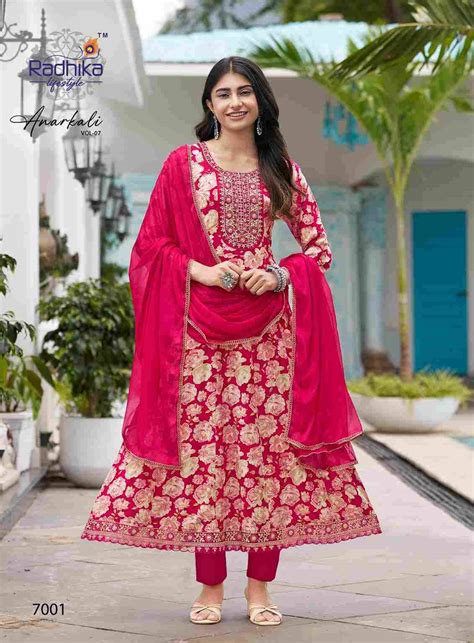 ANARKALI VOL-7 BY RADHIKA LIFESTYLE 7001 TO 7006 SERIES DESIGNER ...