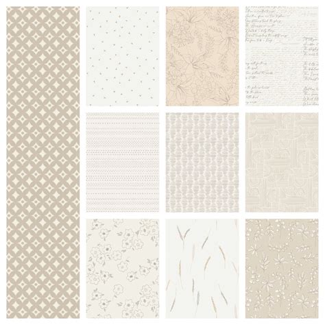 Soften the Volume Fat Quarter Bundle | 10 Low Volume Fat Quarters | Art Gallery Fabrics AGF Low ...