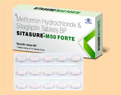Sitasure M 50 Forte Tablet (Sitagliptin 50 mg + Metformin 1000 mg) – Med50
