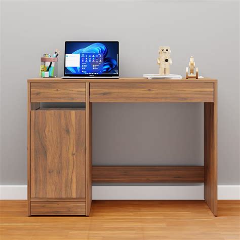 VIKI Engineered Wood Computer Table, Study Table, Desks with Door ...