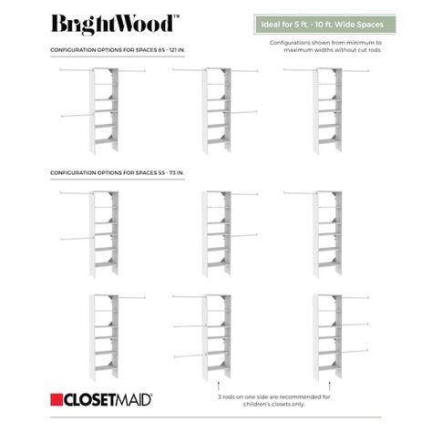 ClosetMaid BrightWood 5-ft to 10-ft W x 6.85-ft H Ash Solid Shelving ...