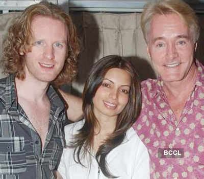 Gary Richardson and Shama Sikander at Babloo Aziz cricket match in Mumbai.