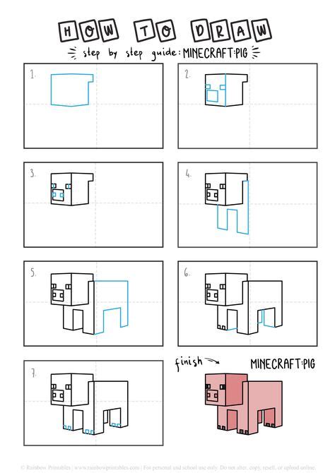 Image result for How to Draw Bionic Minecraft