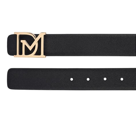 Formal Embossed Leather Mens Belt-Black – Da Milano