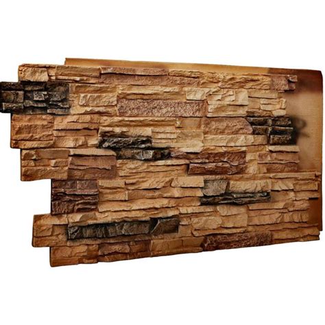 Ekena Millwork Stacked Endurathane Faux Stone Siding Panel 8.33-sq ft ...
