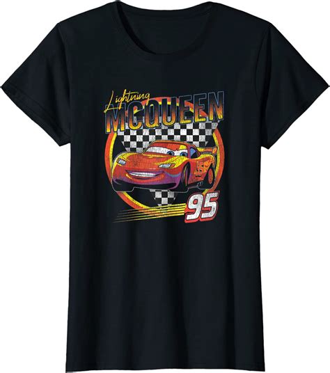 Disney Pixar Cars Lightning McQueen Vintage Race T-Shirt - AllEars.Net