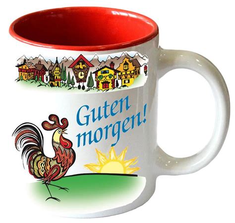 Oktoberfest Haus Ceramic German Coffee Mug with "Guten Morgen" - Multicolor - 12 oz - Walmart.com